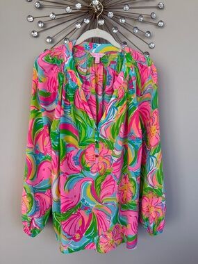 Lilly Pulitzer Elsa Bright Floral in Pink, Green & Blue